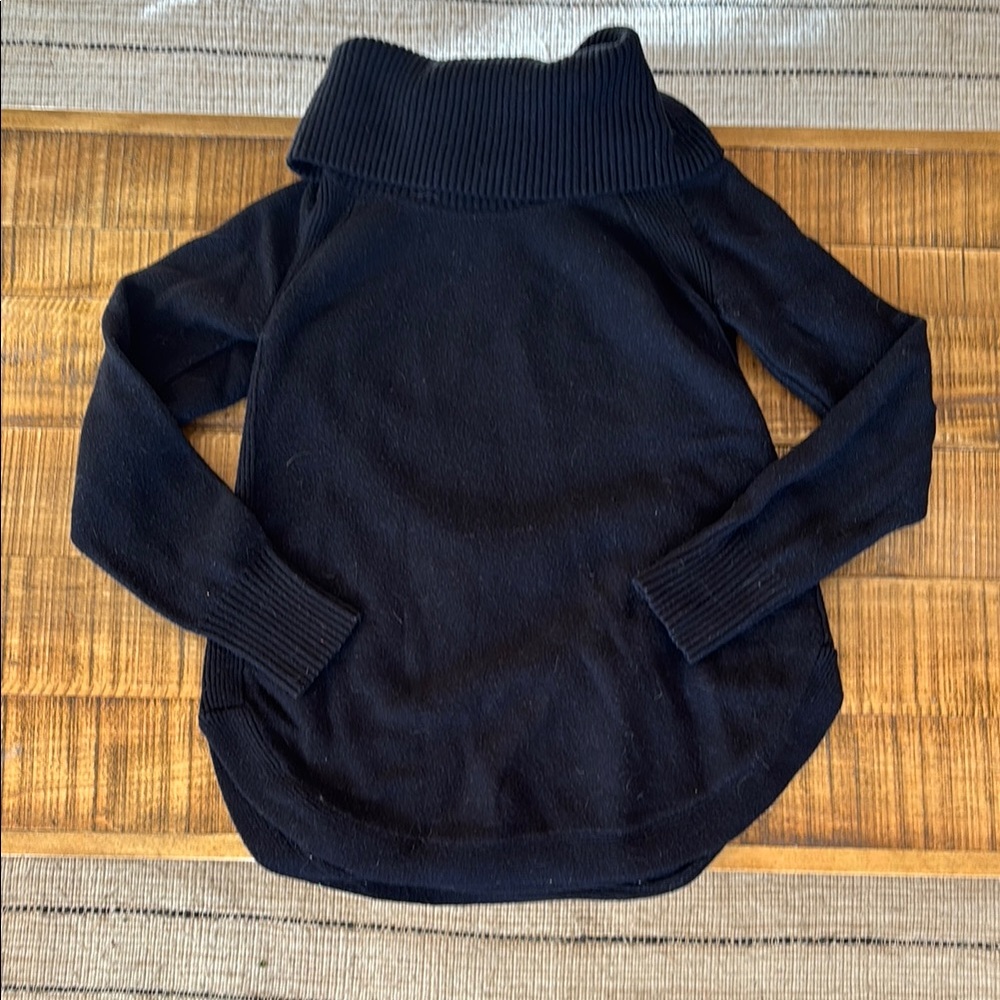 Women's Black Turtleneck Sweater